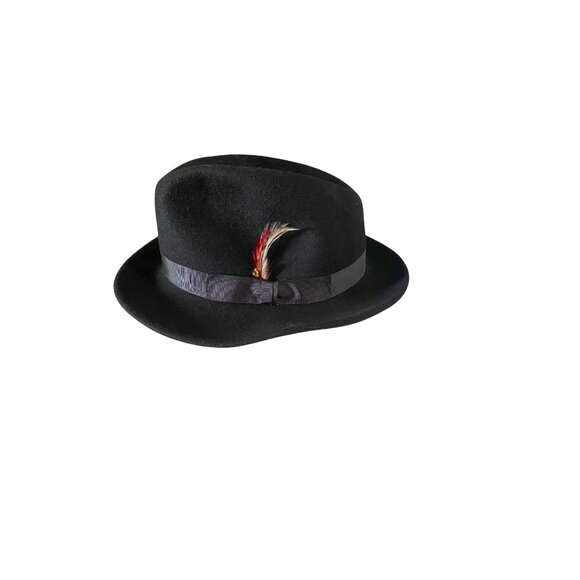 Mafill Men's Black Fedora - Picture 2 of 4